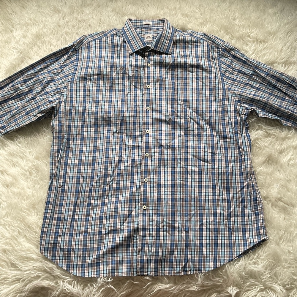Peter Millar Check Plaid‎ Button Down Shirt